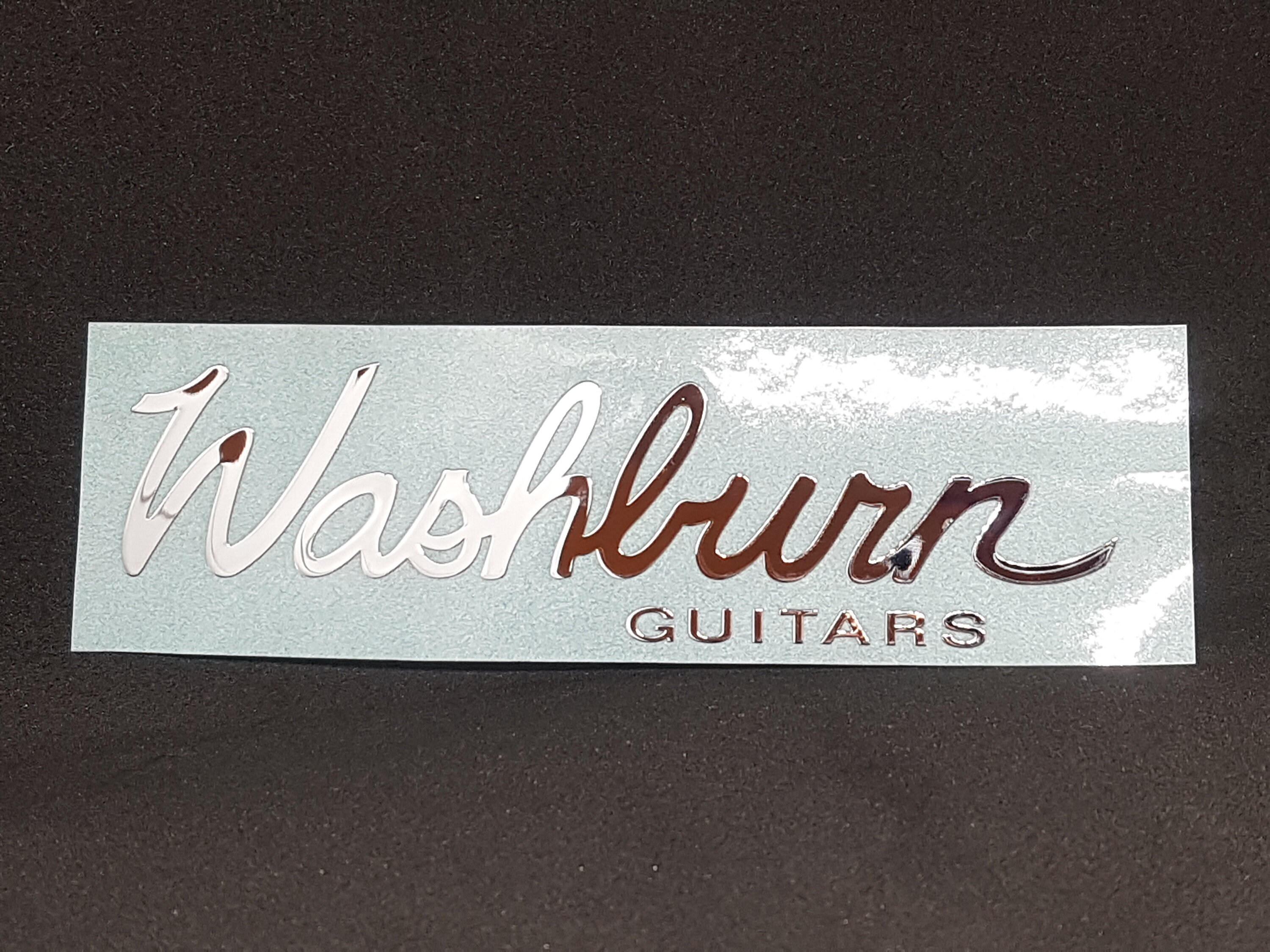Washburn Guitar Headstock logo decal Neck METAL Sticker | Etsy