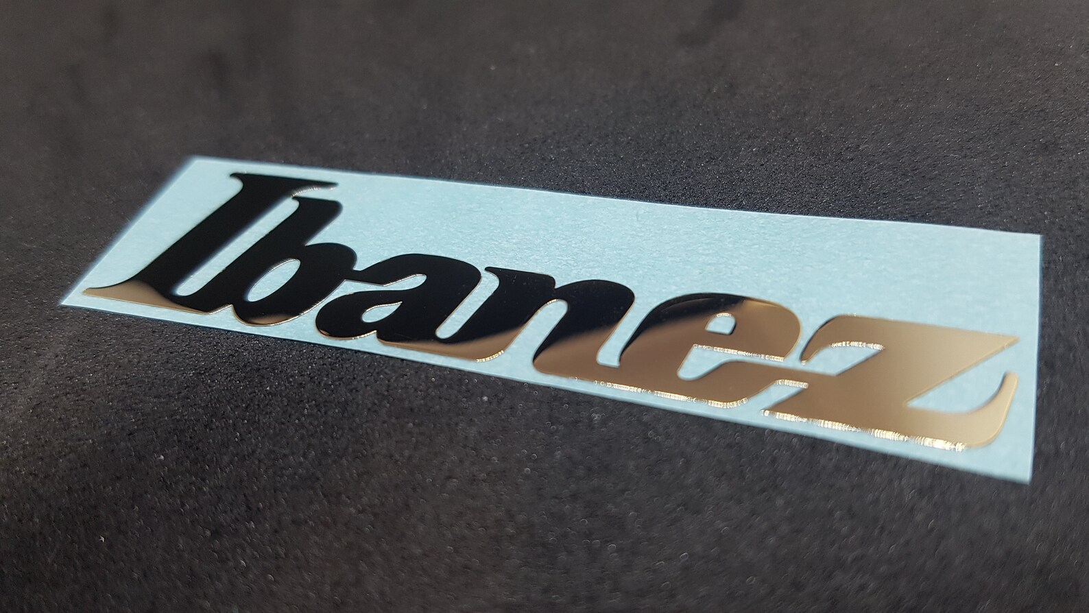 Ibanez 70x 17 mm Headstock decal Neck METAL Sticker premium Etsy