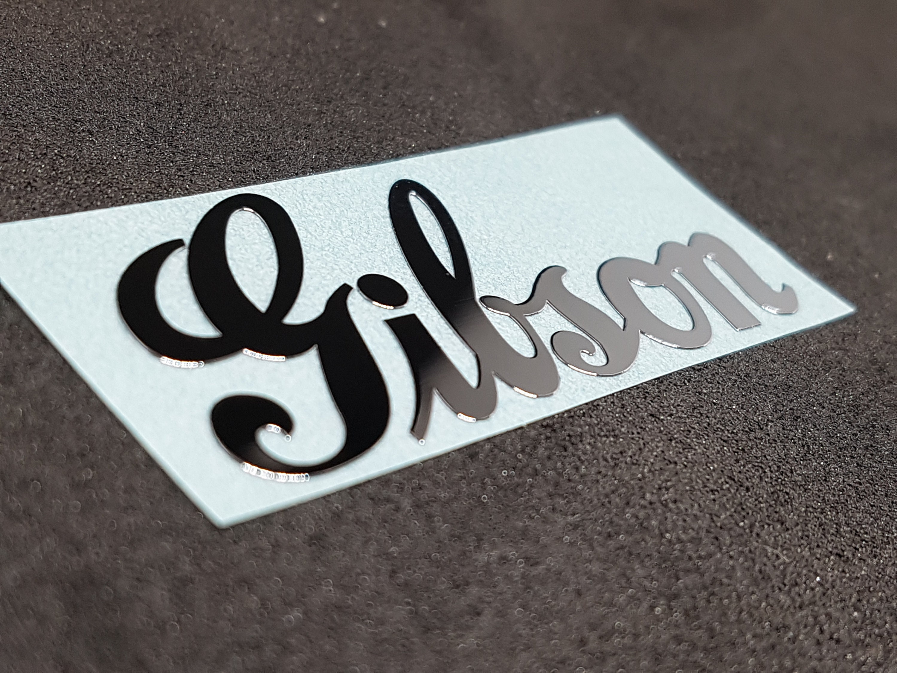 Gibson Guitar Headstock logo decal Neck METAL Sticker premium Etsy