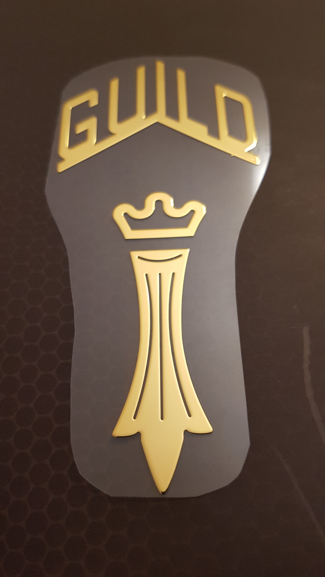 Guild Guitar Headstock logo decal Neck METAL Sticker premium Etsy