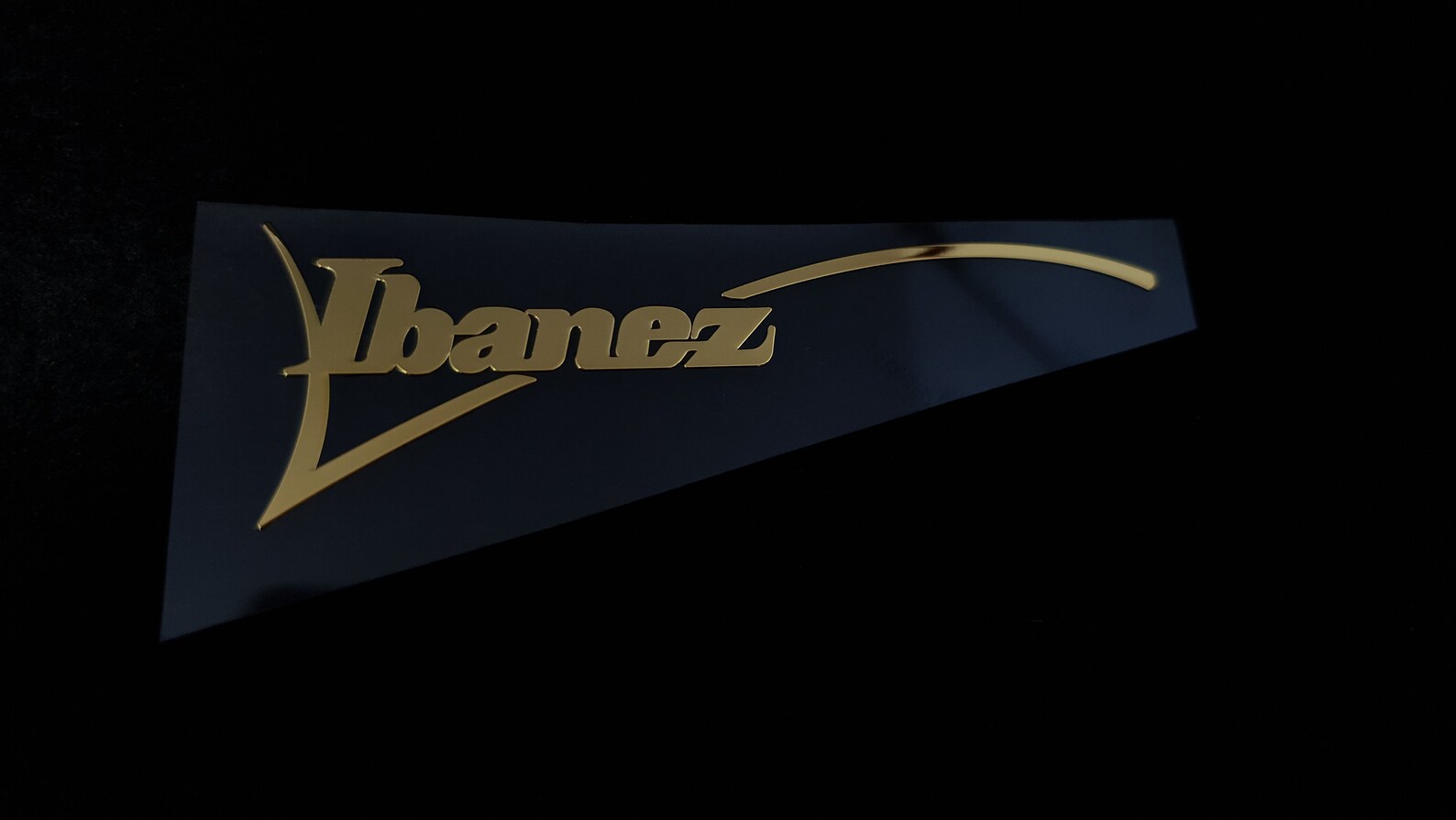 Ibanez 80 x 25 mm Headstock decal Neck METAL Sticker premium Etsy