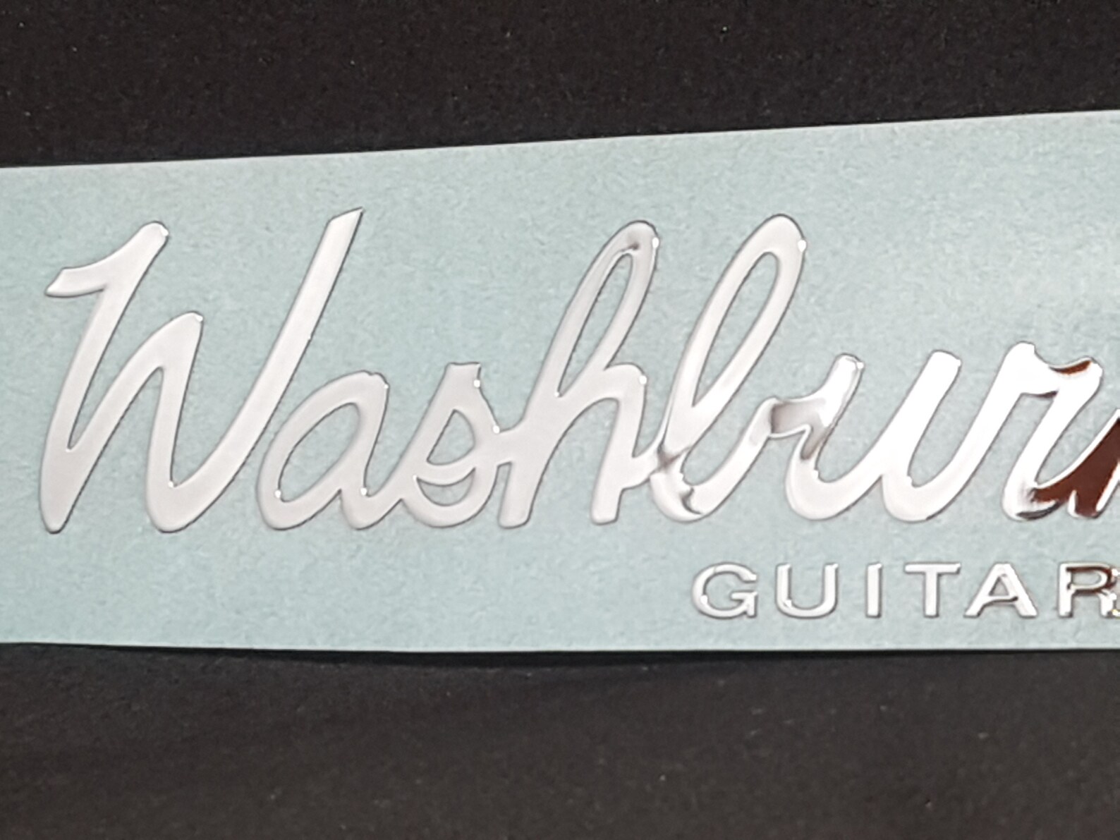 Washburn Guitar Headstock logo decal Neck METAL Sticker | Etsy