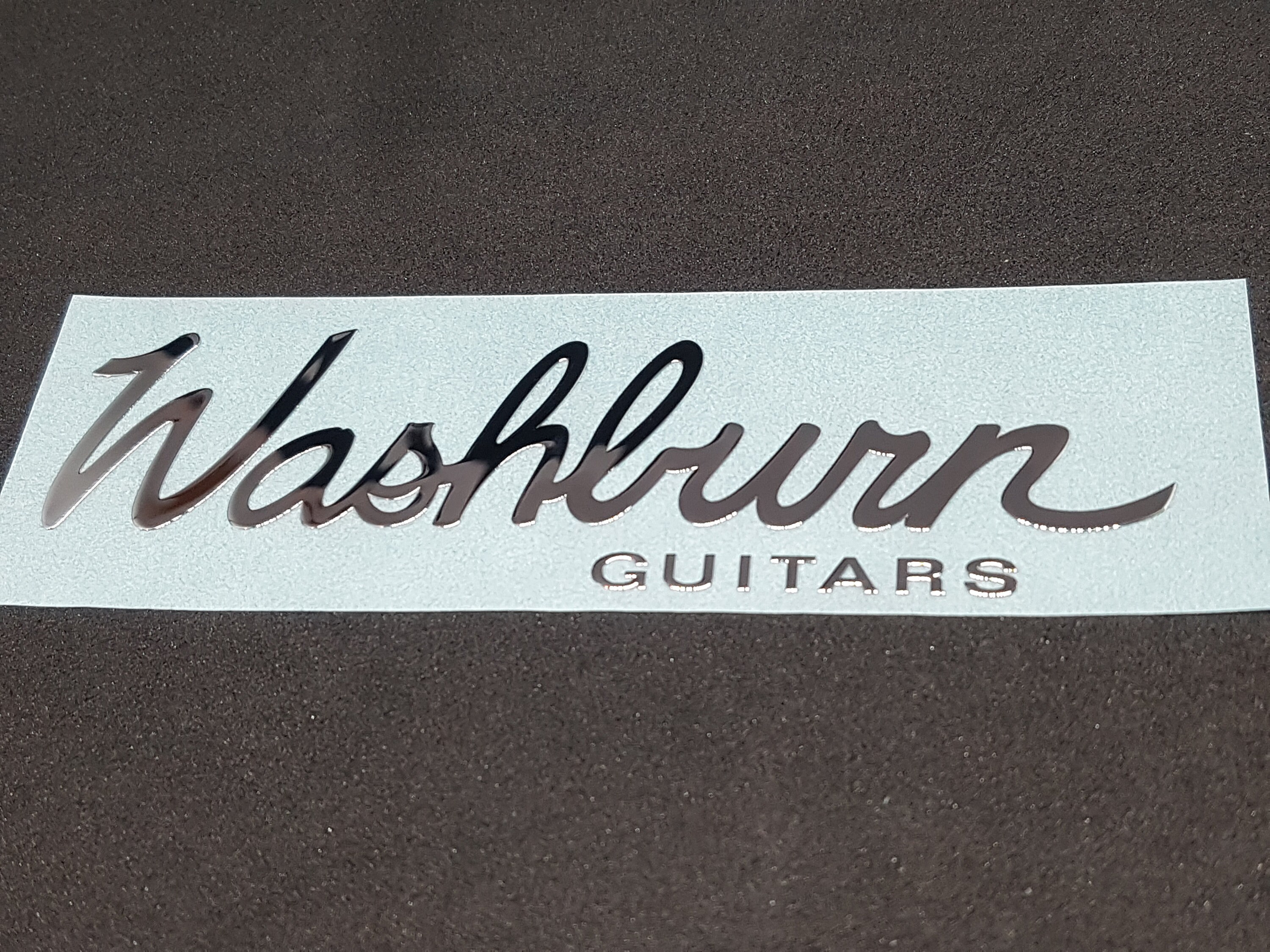 Washburn Guitar Headstock logo decal Neck METAL Sticker | Etsy