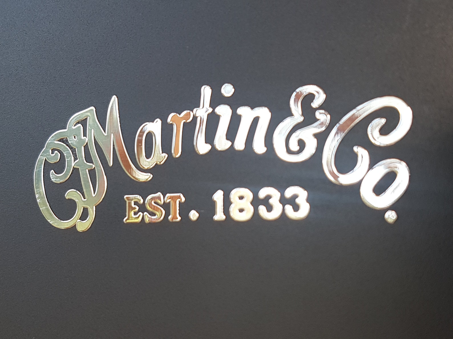 C.F. Martin & Co Guitar Headstock Neck METAL Sticker premium Etsy
