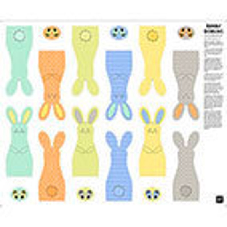 Game Fabric Panel Bowling Pins Bunny Bowling Game Fabric Etsy