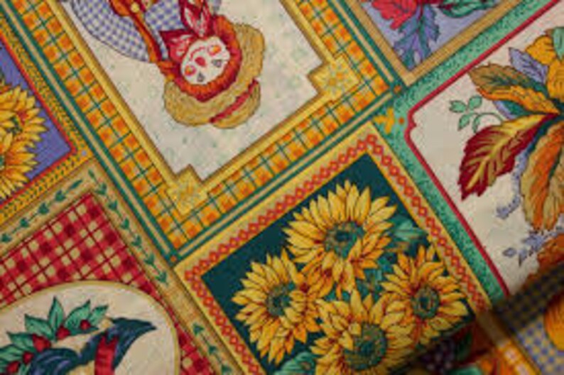 Harvest Patch Fall Thanksgiving Cotton Fabric Etsy