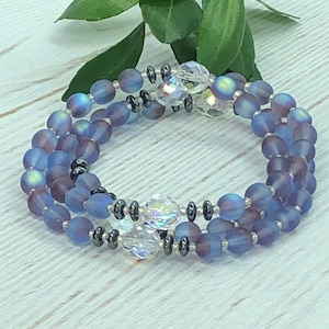 Rosary Bracelet, Christmas gift , Rosary Wrap Bracelet, Rosary, Wraparound Bracelet, Catholic Jewelry, Glass Bead Jewelry, Catholic Gifts MM