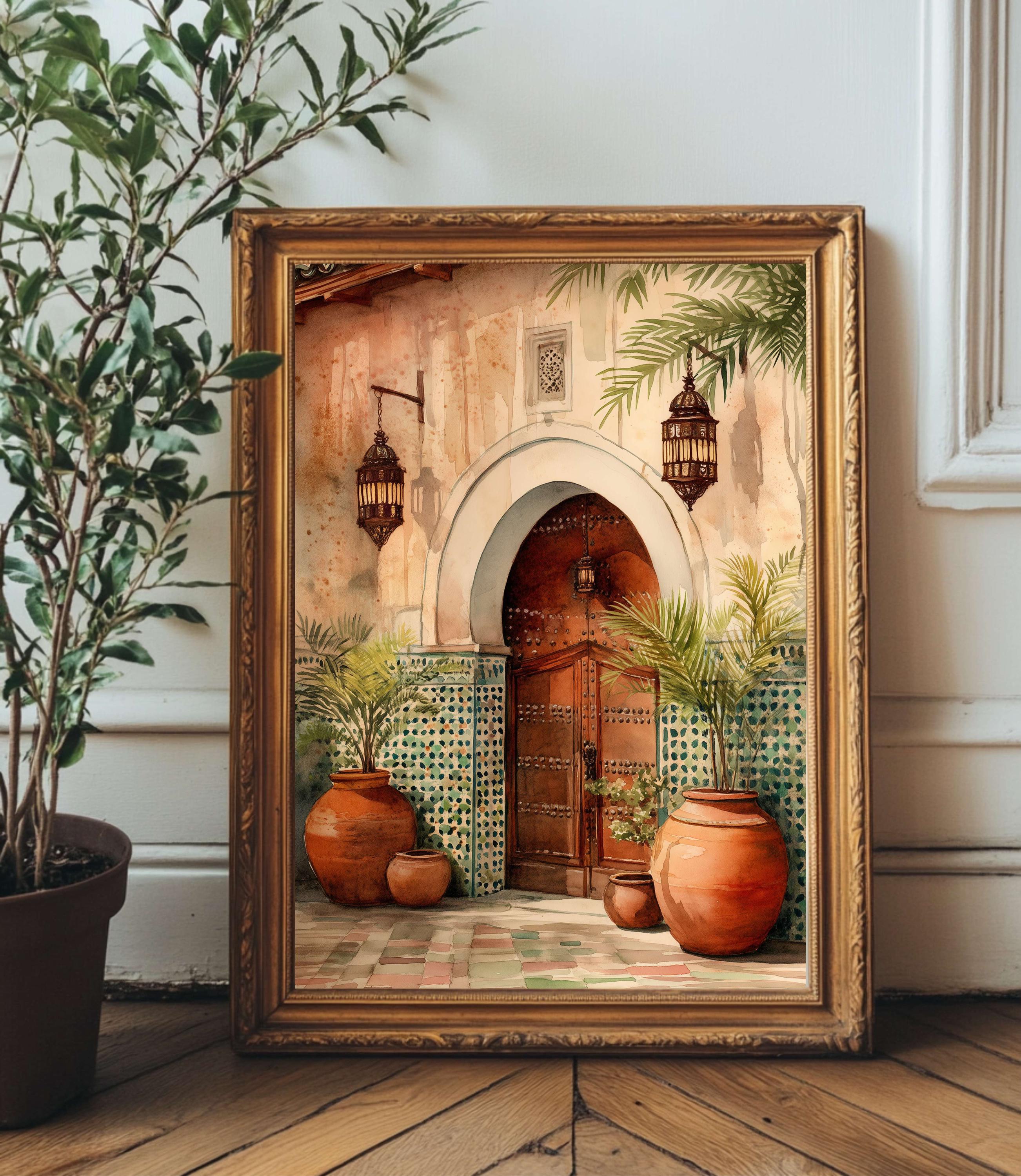 Moroccan Door Wall Art Print, Digital Download | Islamic