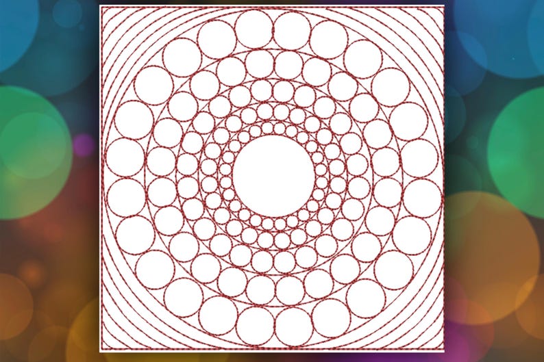 Concentric Circles Quilt Block - 3 Sizes - 7 Formats - Etsy