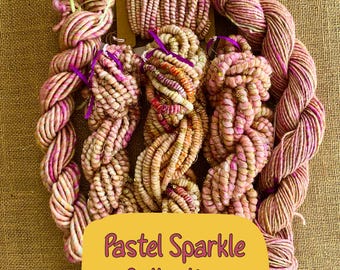 Pastel Handspun Sparkle Yarn - Six Variations