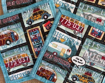 On the Road Again Coasters - Camping, Road Trip, RV-ing, Outdoors