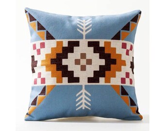 Desert Throw Pillow Aztec Geometry Desert Throw Pillow Aztec Geometry