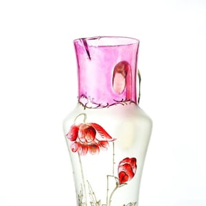 Art Nouveau - Glass carafe Bohemia