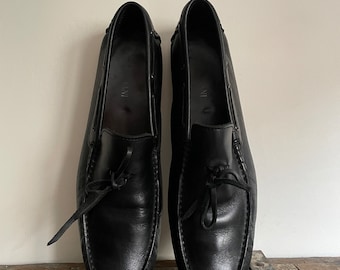 Italian moccasin driving loafers size 11. All premium leather, in excellent condition. Rubber grip treads. Men’s euro 45 U.S. 11