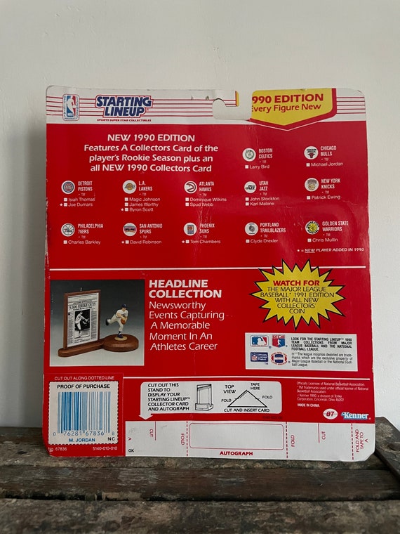 Vintage Rare Kenner Starting Lineup 1990 Chicago Bulls Michael