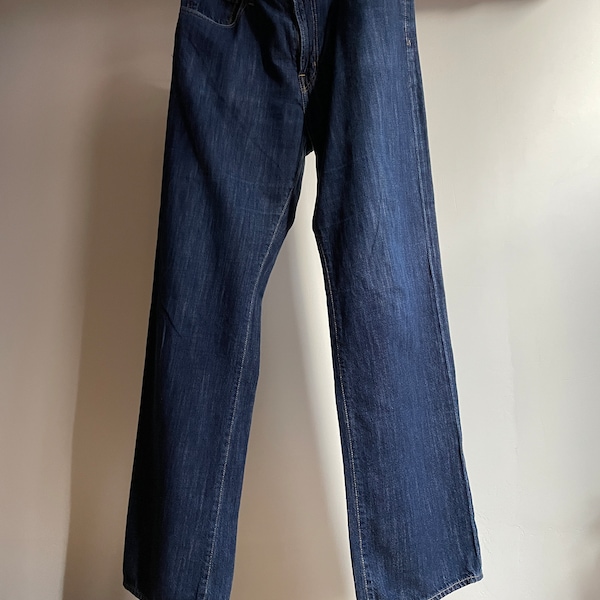 AG jeans Adriano Goldschmied made in the USA wide leg baggy denim jeans “The Hero”. 36x34. 100% cotton. “Made in Southgate California