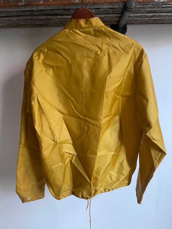 Vintage 1971 nylon mustard promo coaches jacket. … - image 2