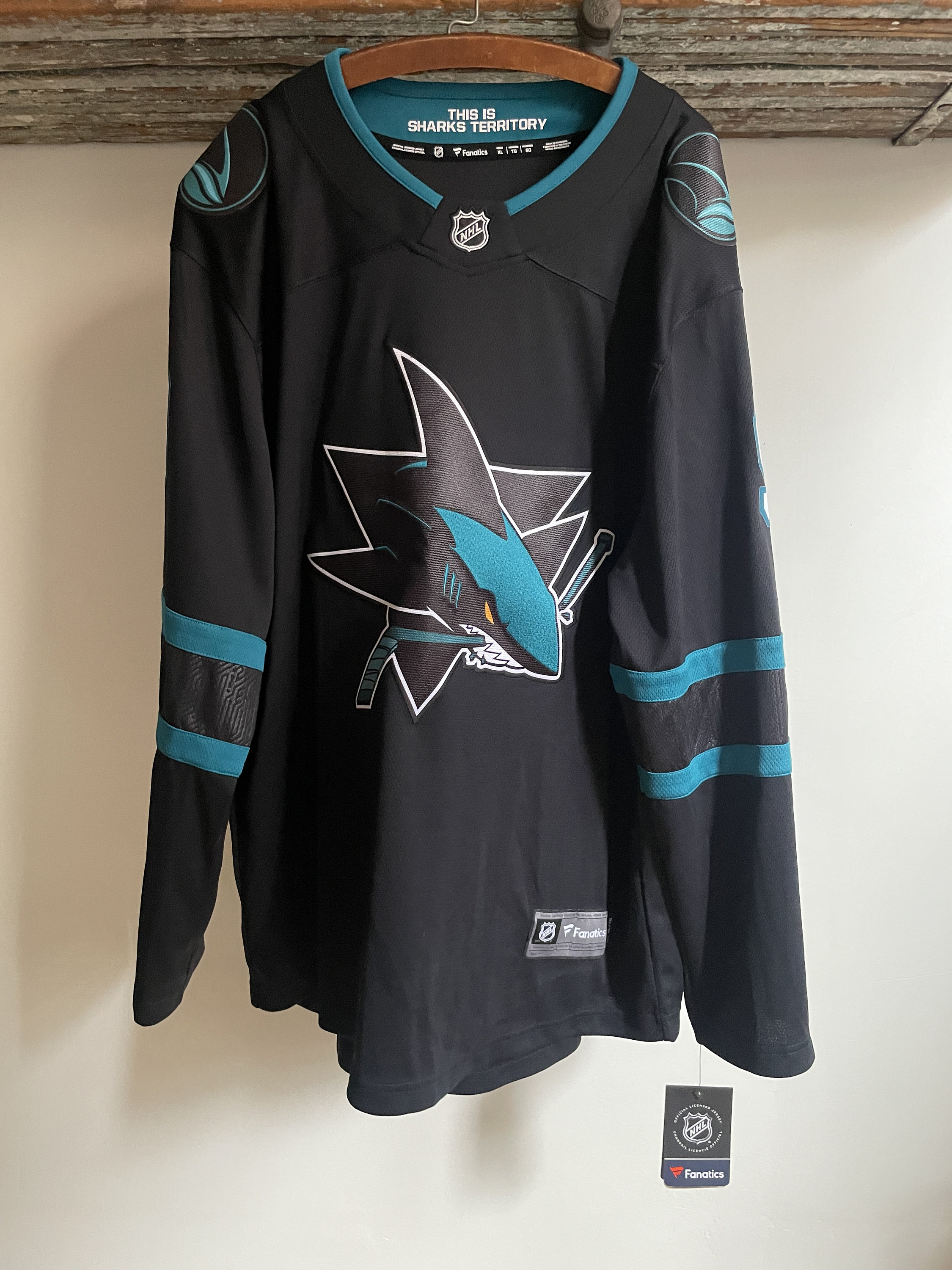 Evander Kane San Jose Sharks Fanatics Branded Name & Number T-Shirt - Teal