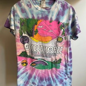 2020 Okeechobee muziekkunstfestival T-shirt. Sunshine grove okeechobee florida. Kleine maat. Van Gildan 100% katoen. 18 inch oksel tot oksel