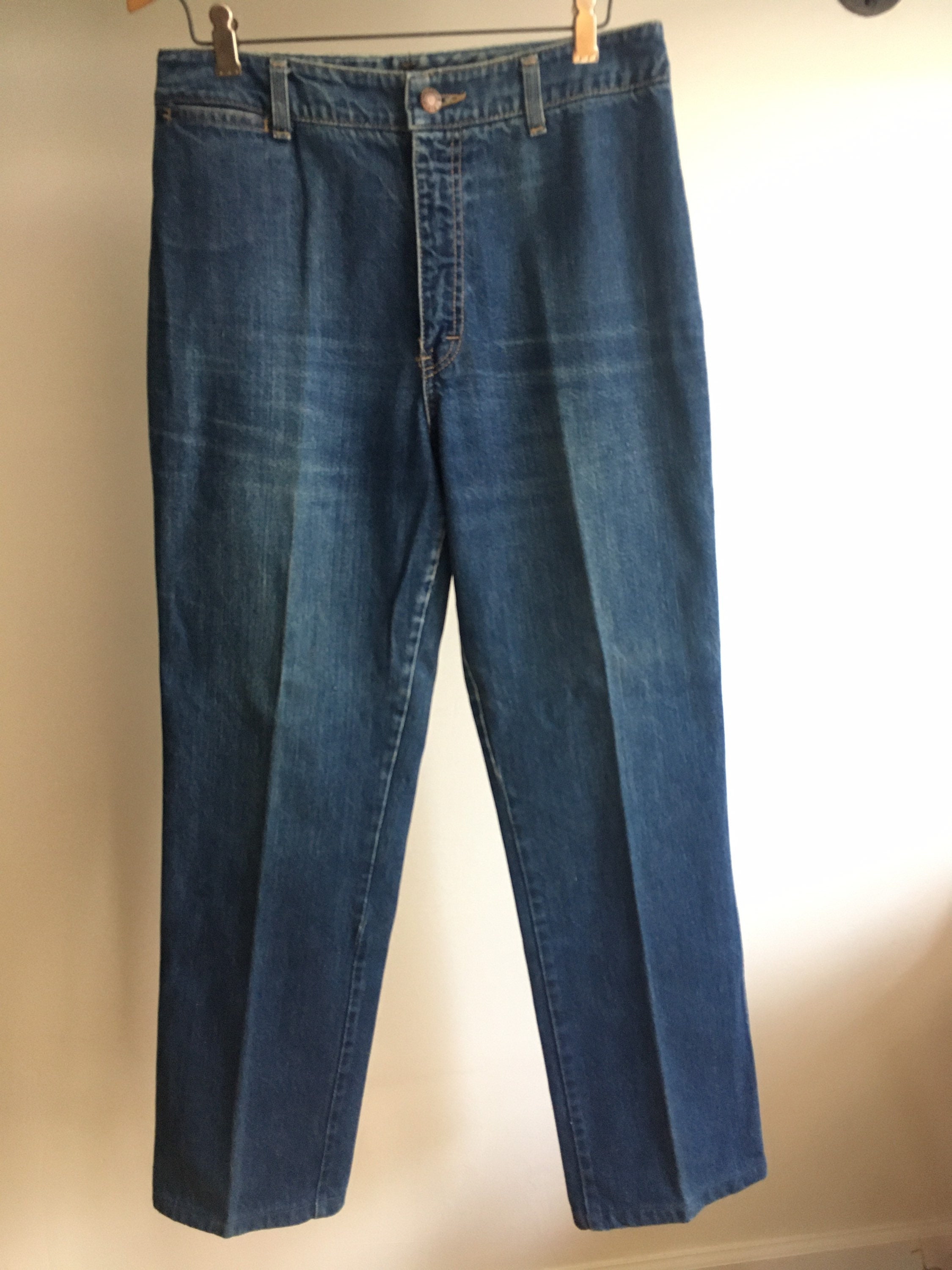Vintage High Waisted Pocketless Calvin Klein Denim Jeans Etsy
