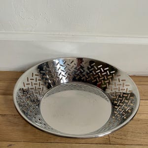 Alessi Cactus! Ettore Sottsass Fruit Or Bread Bowl Silver Stainless Steel / Vintage Alessi 90s  Fruit Bowl, designed by Marta Sanson