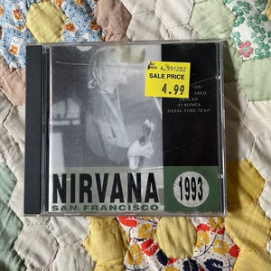 Nirvana Rare Original CD Live in San Francisco 1993 - Etsy