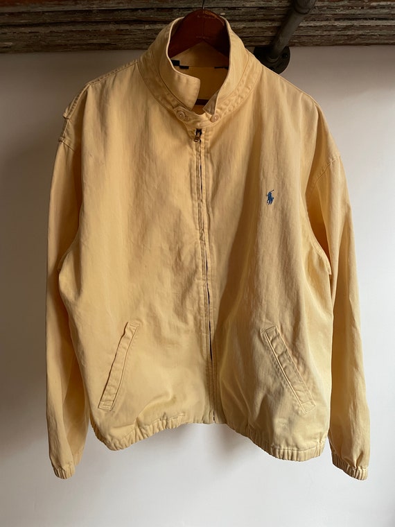 Vintage early 90’s Polo Ralph Lauren yellow cotto… - image 1