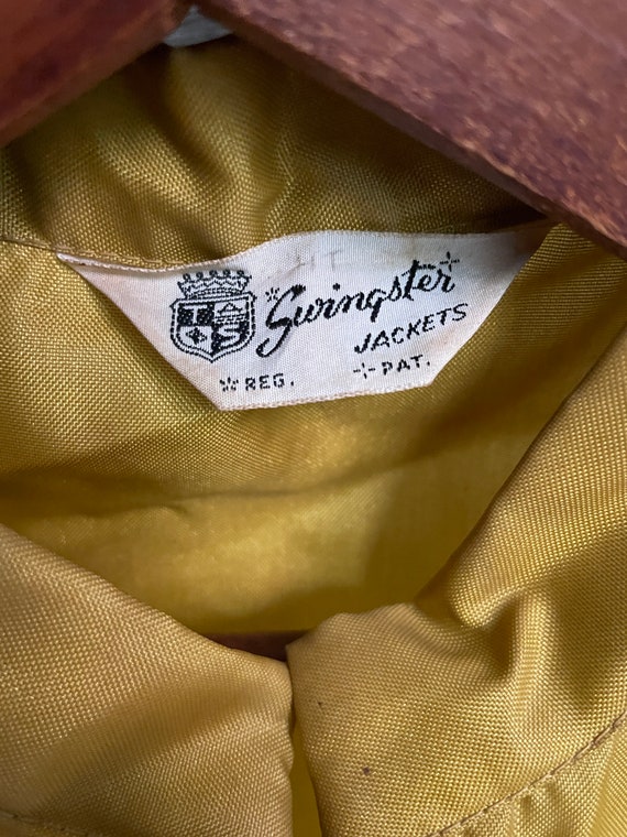 Vintage 1971 nylon mustard promo coaches jacket. … - image 3