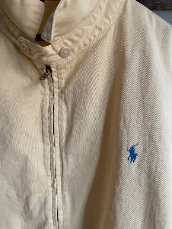 Vintage early 90’s Polo Ralph Lauren yellow cotto… - image 4