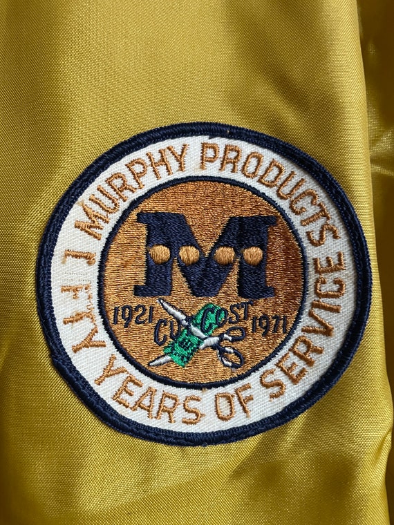 Vintage 1971 nylon mustard promo coaches jacket. … - image 4