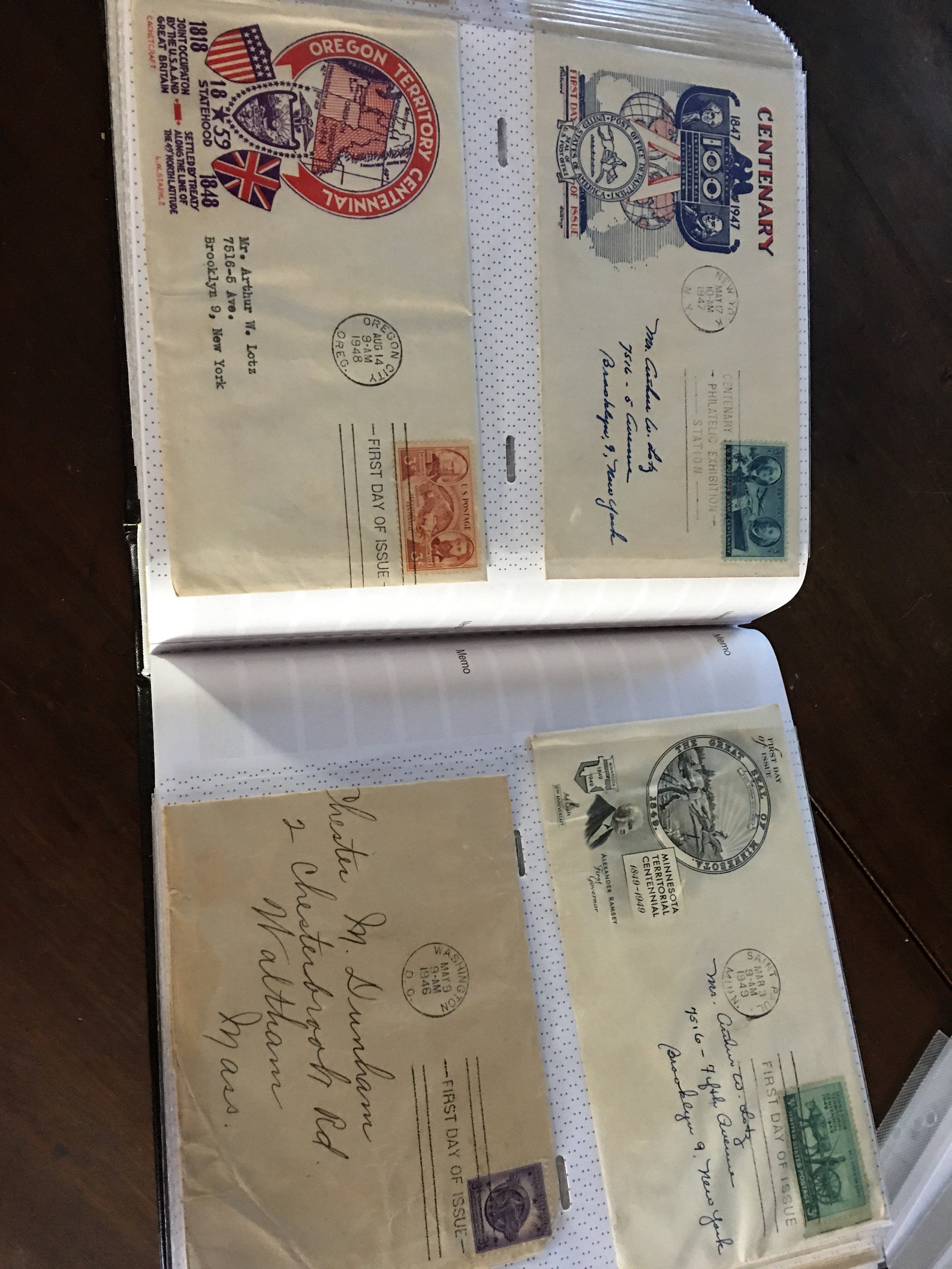 Vintage stamps Album First Day of covers from 19401949 Etsy