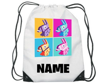 Fortnite Rugzak Etsy - fortnite lama s koord zak met aangepaste naam