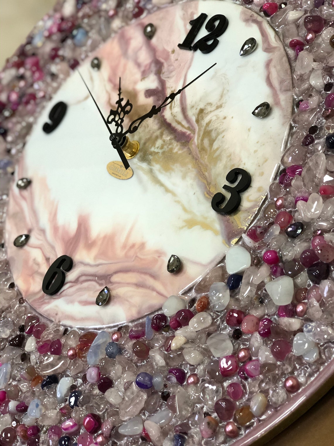18inch unique large wall clocks handmade resin wall clocks Etsy