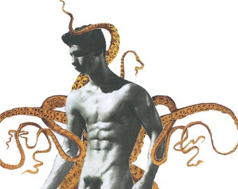 desire dressing (original collage) collage art cutandpaste gay queer pride