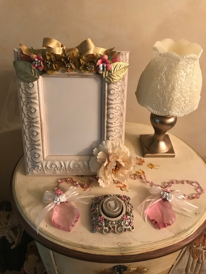 Romance In Bloom Floral Embellished Picture Frame