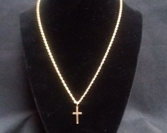 Vintage Gold Filled Cross Necklace