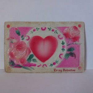 Carte postale antique de la Saint-Valentin 1912 - Cachet de la poste Beaver Dam, Ohio