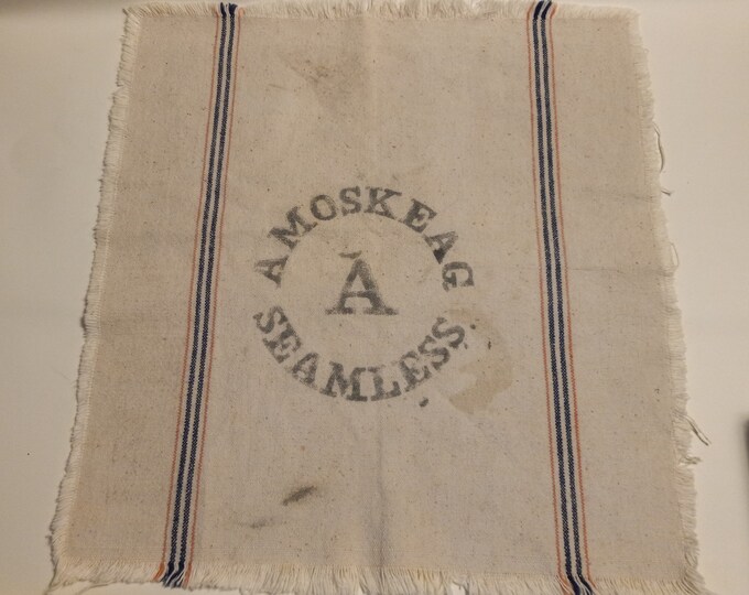 Antique New Hampshire Textile 19th Century Amoskeag Manufacturing