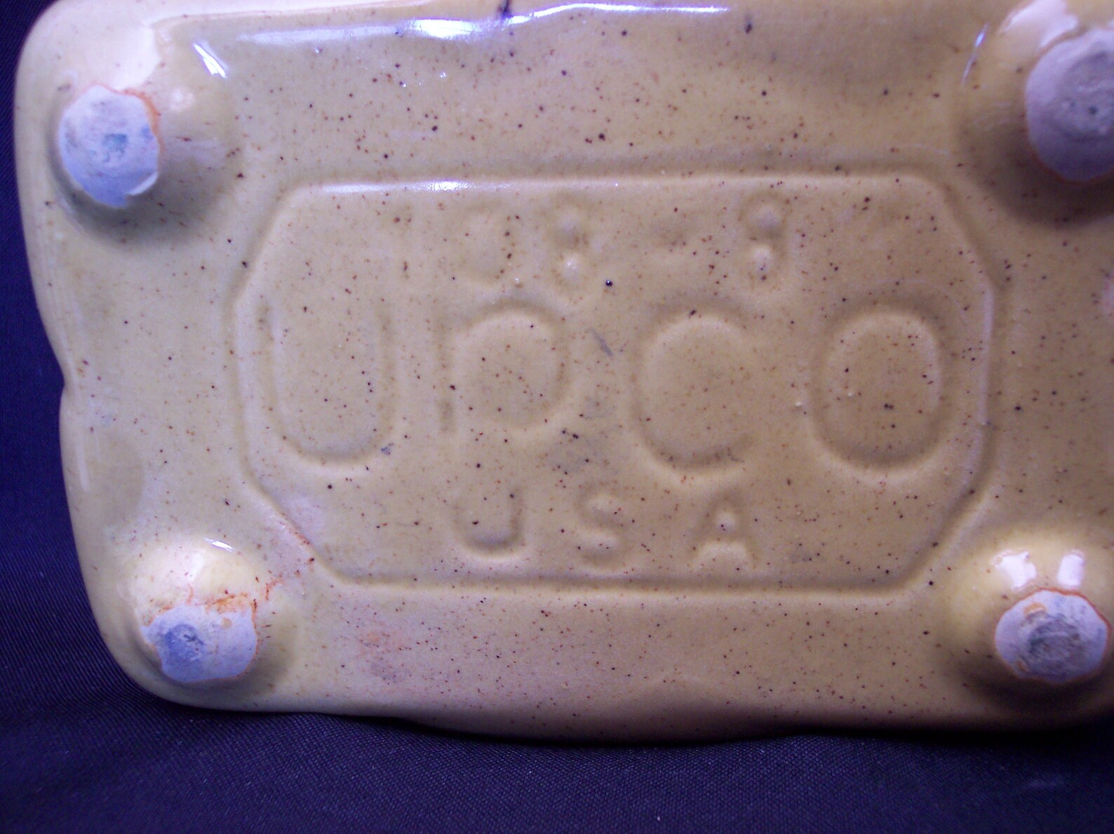 Two Vintage Midcentury Upco Pottery Planters Etsy