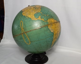 Vintage Cram's 10 1/2" Terrestrial Desk Top Globe