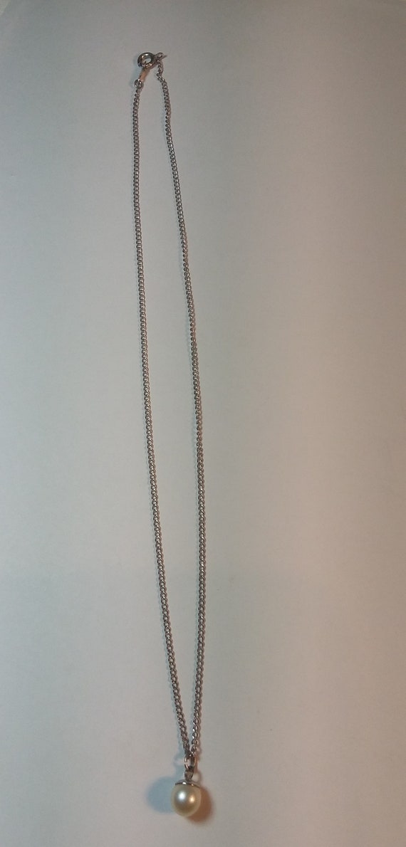 Vintage CACO Pearl Pendent Necklace - image 2