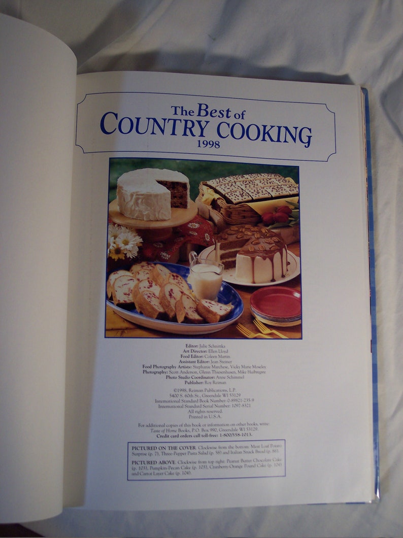 The Best of Country Cooking 1998 - Etsy