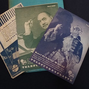 Puede incluir: Tres portadas de discos vintage con fotos en blanco y negro de músicos. Las portadas se titulan "Telefunkenplatte" y muestran el texto "Karl Schmitt-Walter" y "Mayo 1937".