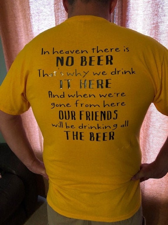 Iowa Hawkeyes t-shirt Hawkeyes t-shirt Iowa t-shirt Iowa Hawkeyes unisex t-shirt In heaven there is no beer t-shirt