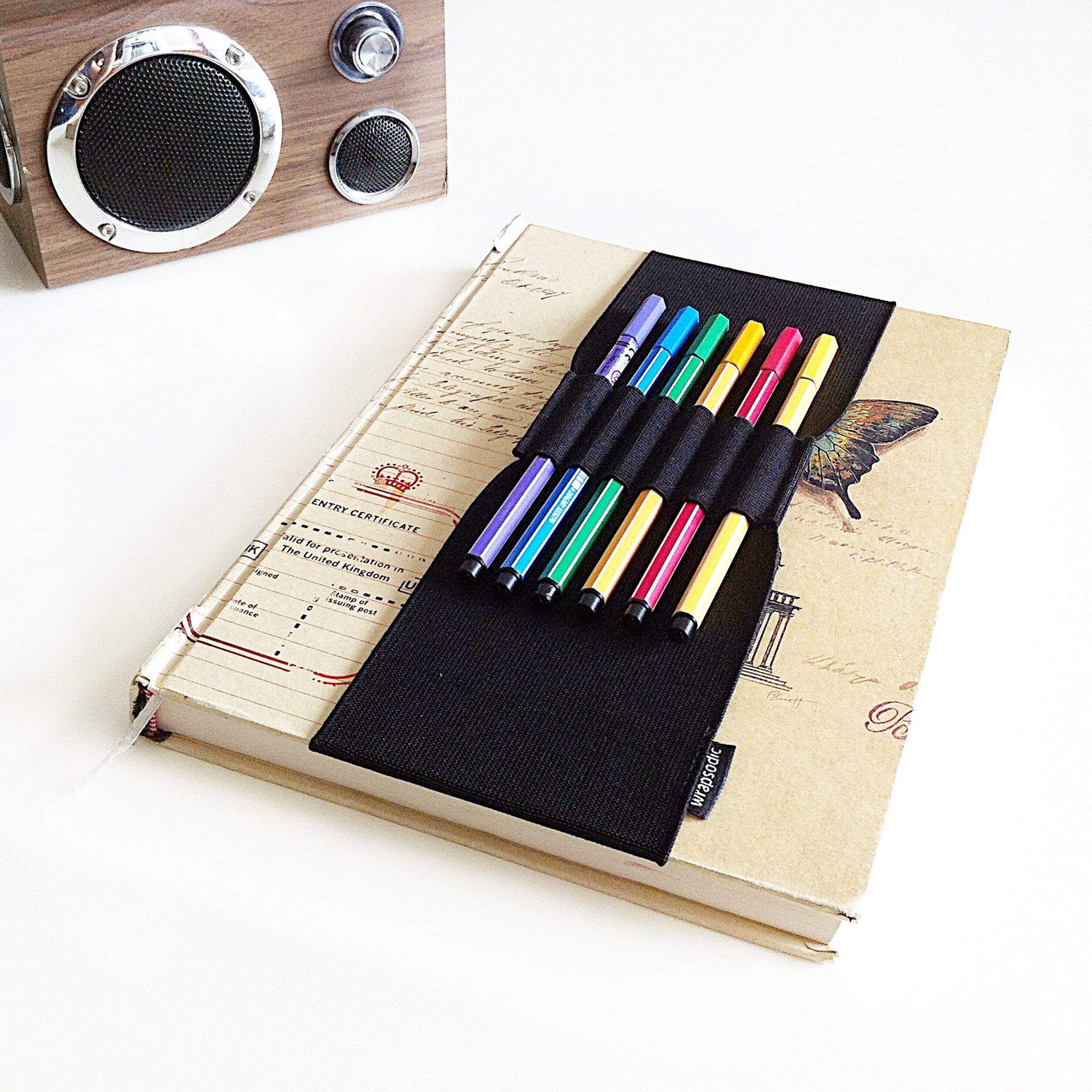 Pen Loop for Planner Journal Pen Holder Book Strap Black Etsy