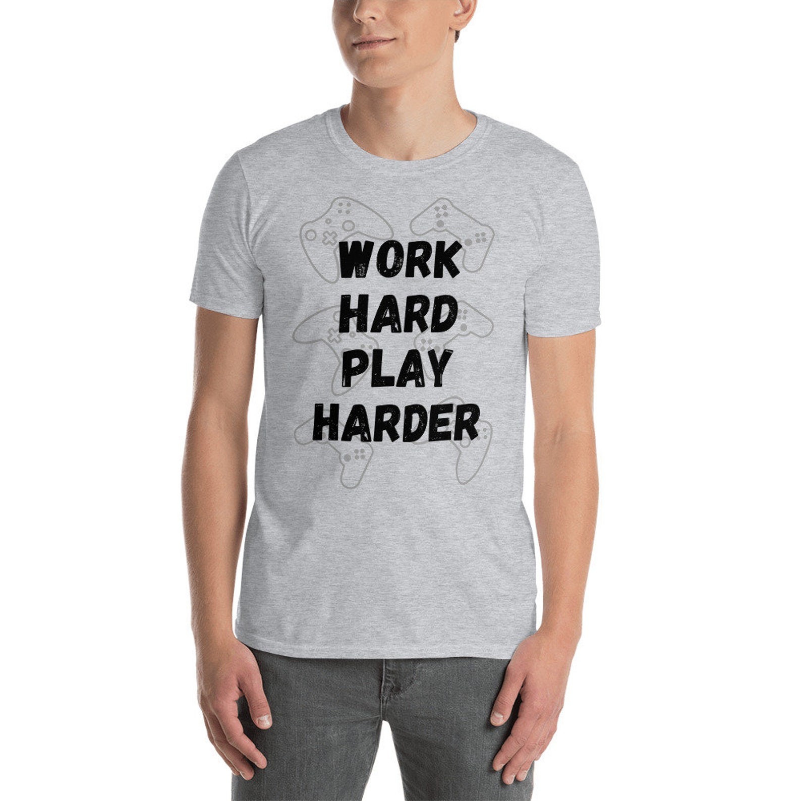 Work hard Play harder ShortSleeve Unisex TShirt Etsy