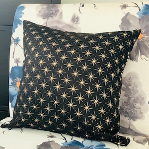 18"x18 » Housse de coussin 18 » Housse d’oreiller Zipper Slip Taie d’oreiller astrologique cristaux d’astrologie sorcière Lune Soleil carte Boho Présent Crémaillère