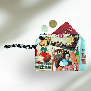 Portefeuille - Portefeuille de change - Porte-cartes - Voyage - Accessoires - Pochette à monnaie - Cadeau Geeky Kids Teens Adult - Rentrée scolaire - Dessin animé vintage