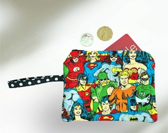 Wallet - Change Wallet - Card Holder - Travel - Accessories - Coin Pouch - Kids Teens Adult Geeky Gift - Back to School - Comic Vintage
