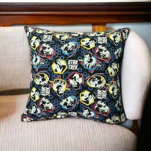 18”x18” Cushion Case 18” Pillow Sham Cover Zipper Slip Pillowcase sci-fi Geeky Nerdy Present Housewarming
